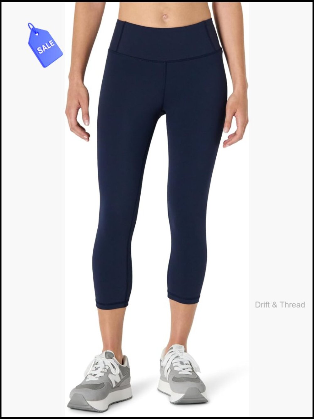 Women's Active Workout Leggings Mid Rise Capri Sculpting Fit